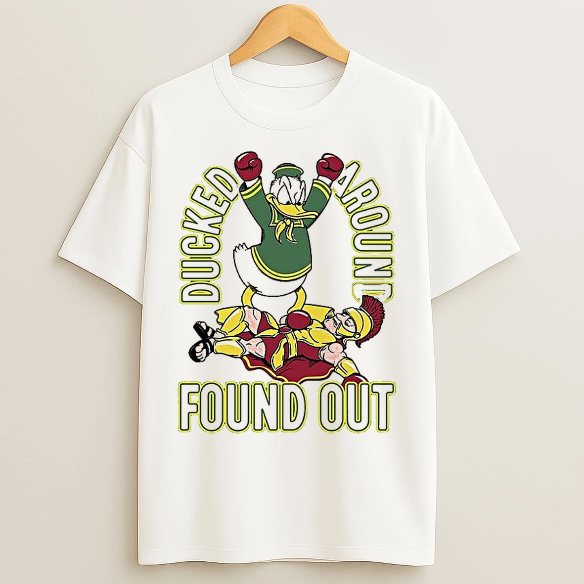 Classic Oregon Ducks Vs Usc Trojans Duck Around Found Out T Shirts