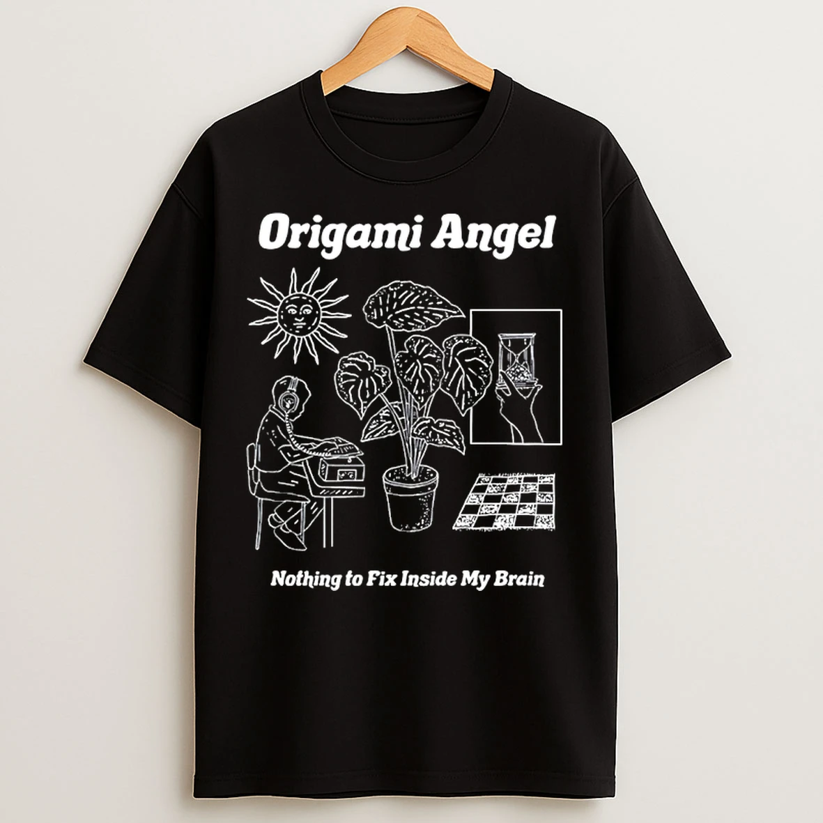 Classic Origami Angel Nothing To Fix Inside My Brain T Shirts