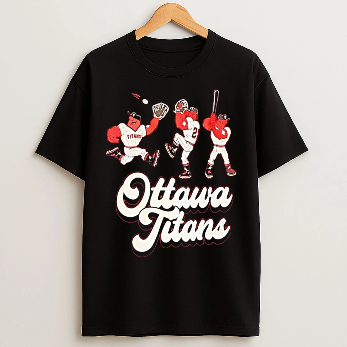 Classic Ottawa Titans Baseball Team T Shirts