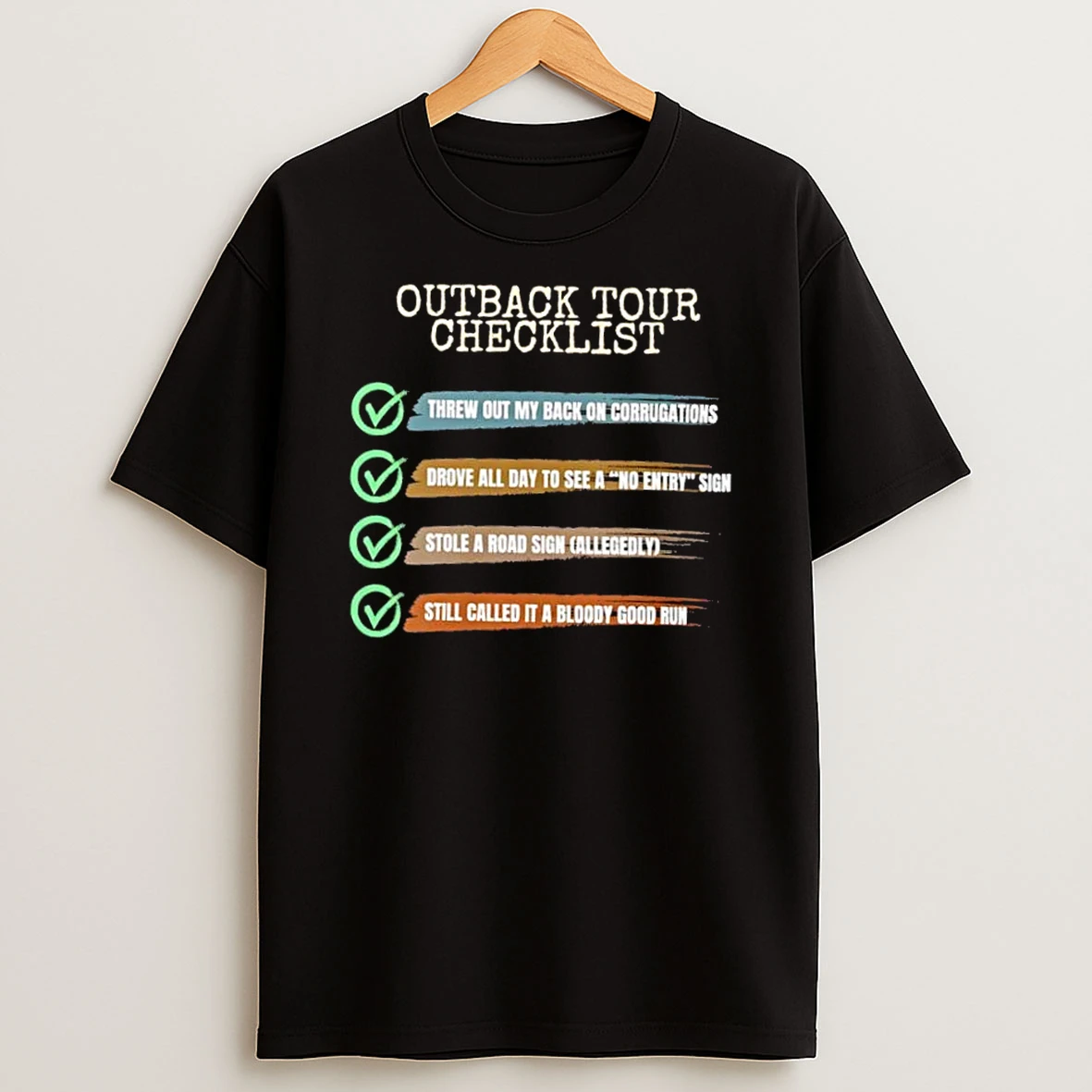 Classic Outback Tour Checklist T Shirts