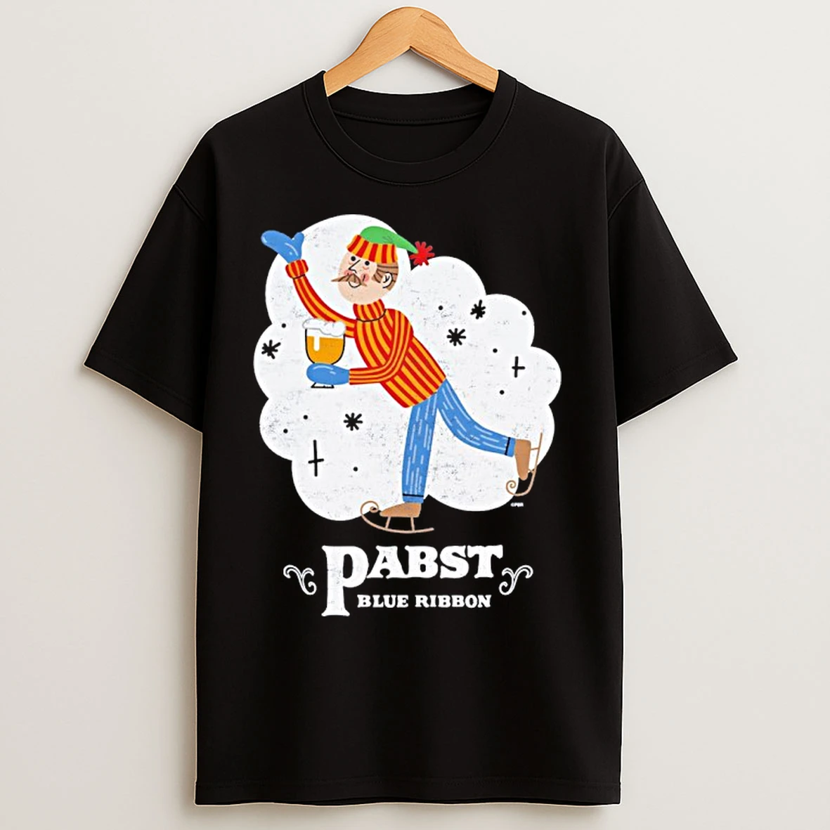 Classic Pabst Blue Ribbon Vintage Christmas T Shirts