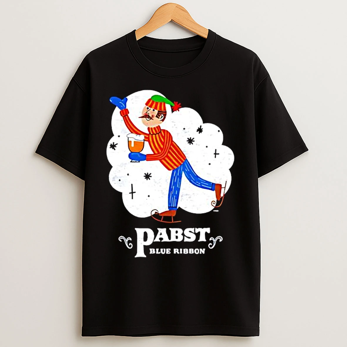 Classic Pabst Blue Ribbon Vintage Holiday T Shirts