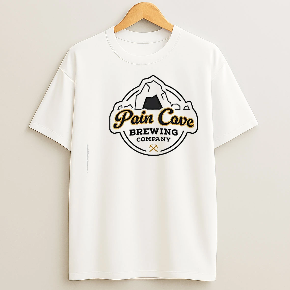 Classic Pain Cave Brewing Co Logo T Shirts