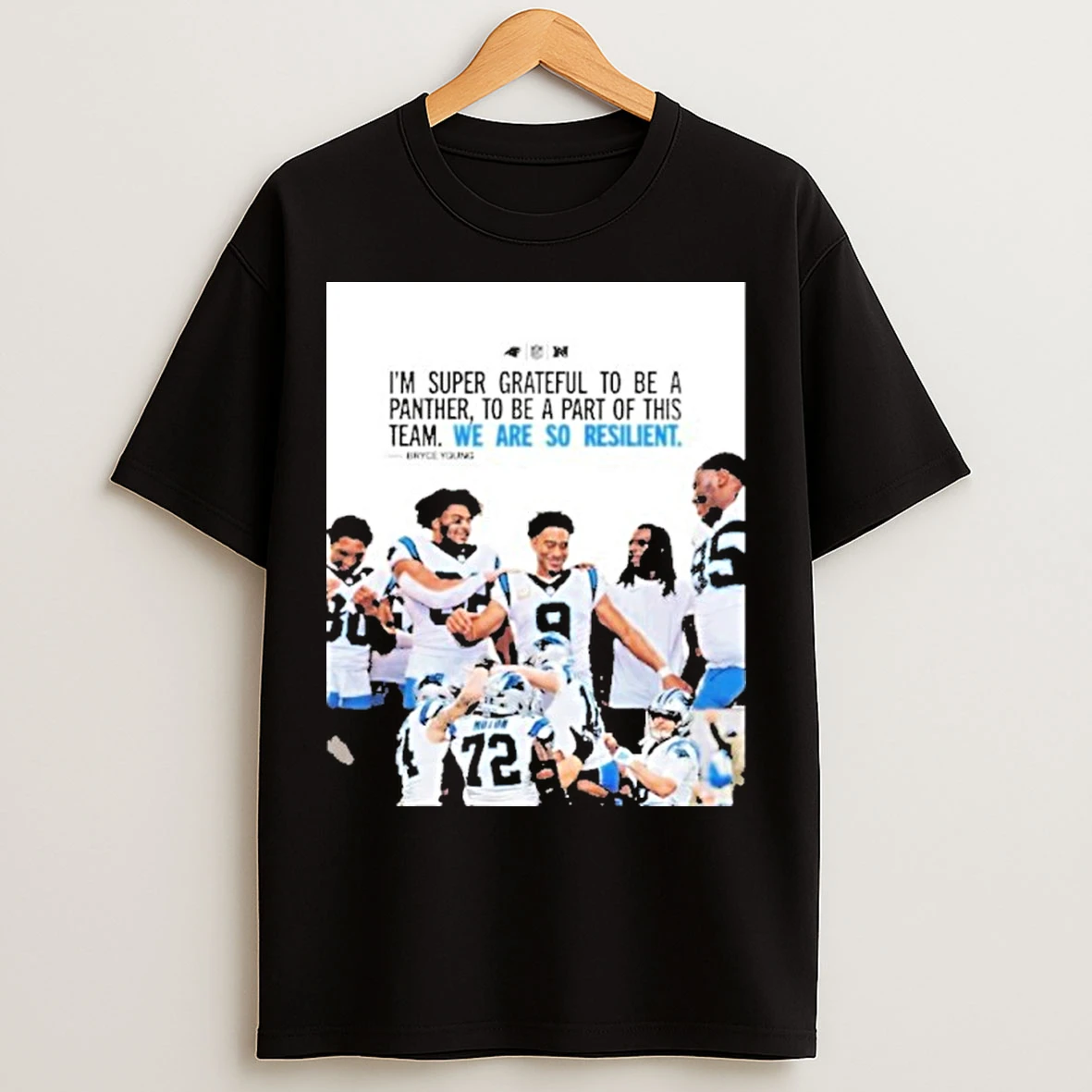 Classic Panthers Bryce Young Im Super Grateful To Be A Panther To Be A Part Of This Team We Are So Resilient T Shirts