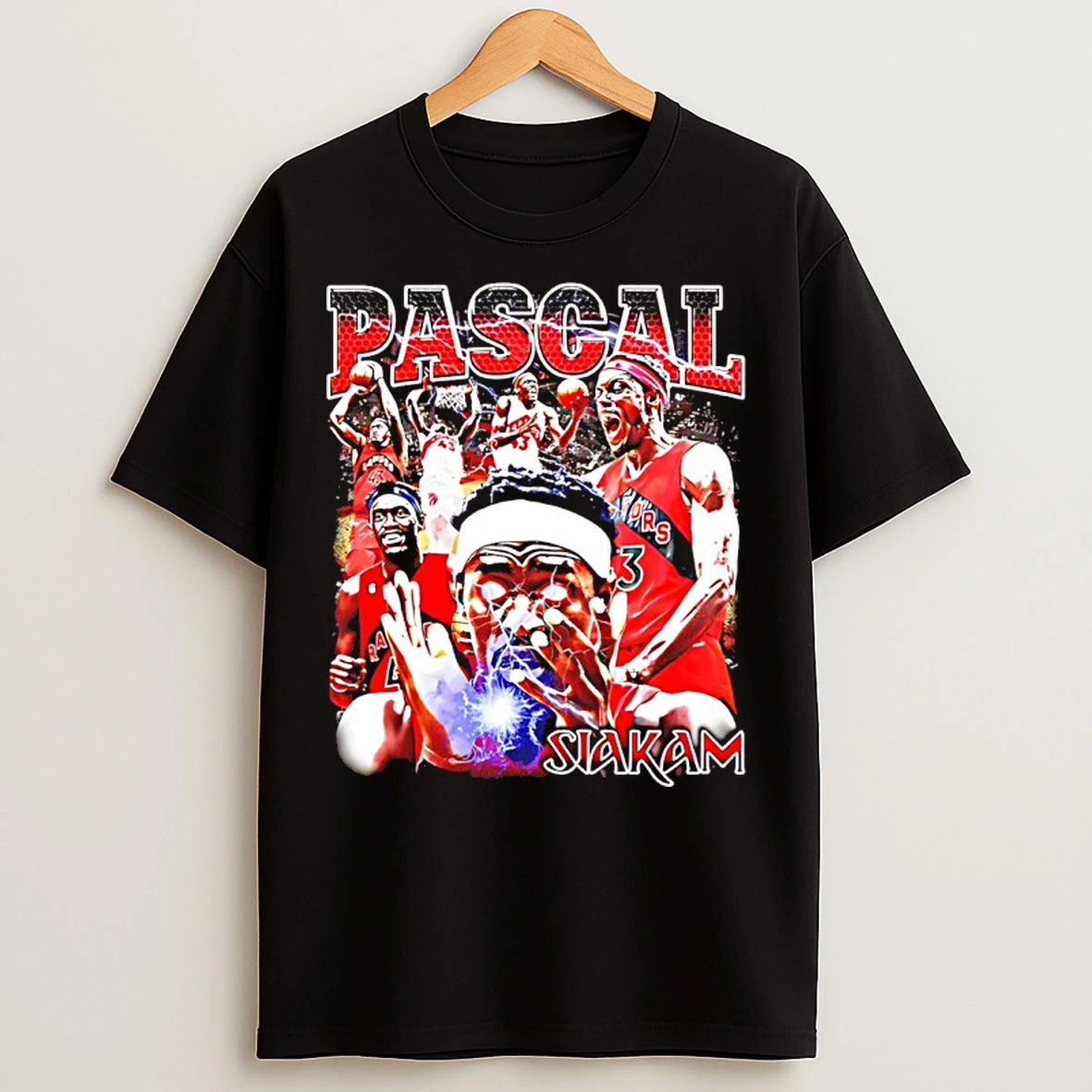 Classic Pascal Siakam Toronto Raptors Thunder Eyes Graphic T Shirts