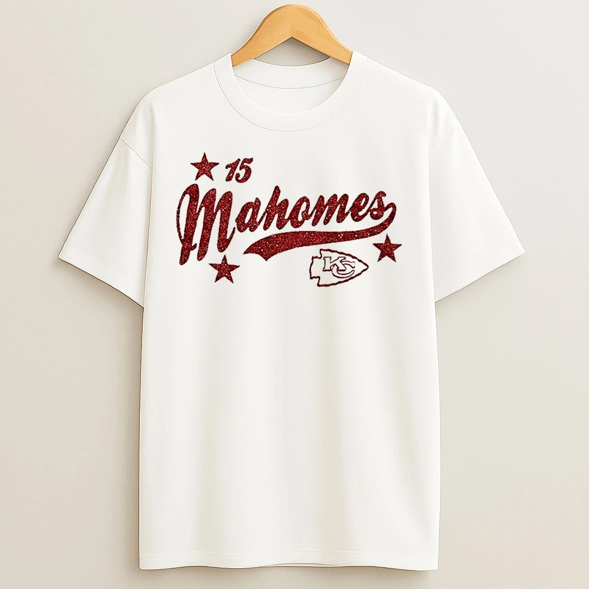 Classic Patrick Mahomes Kansas City Chiefs Football Number 15 Name T Shirts