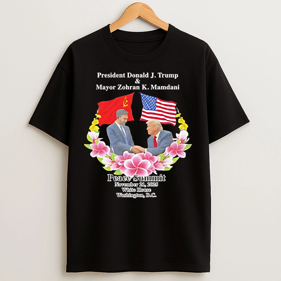 Classic Peace Summit Donald Trump And Zohran Mamdani T Shirts