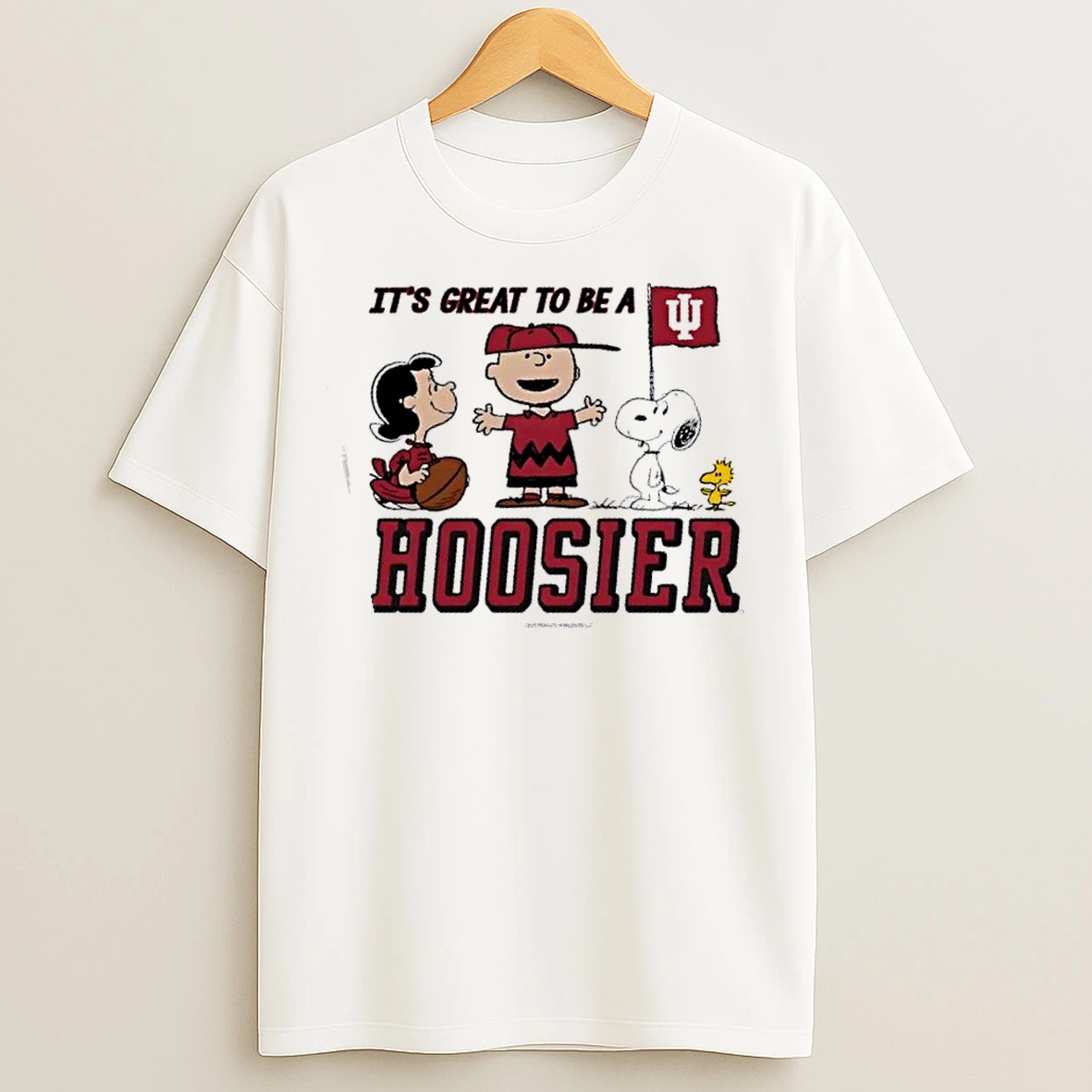 Classic Peanuts X Indiana Its Great To Be A Hoosier T Shirts