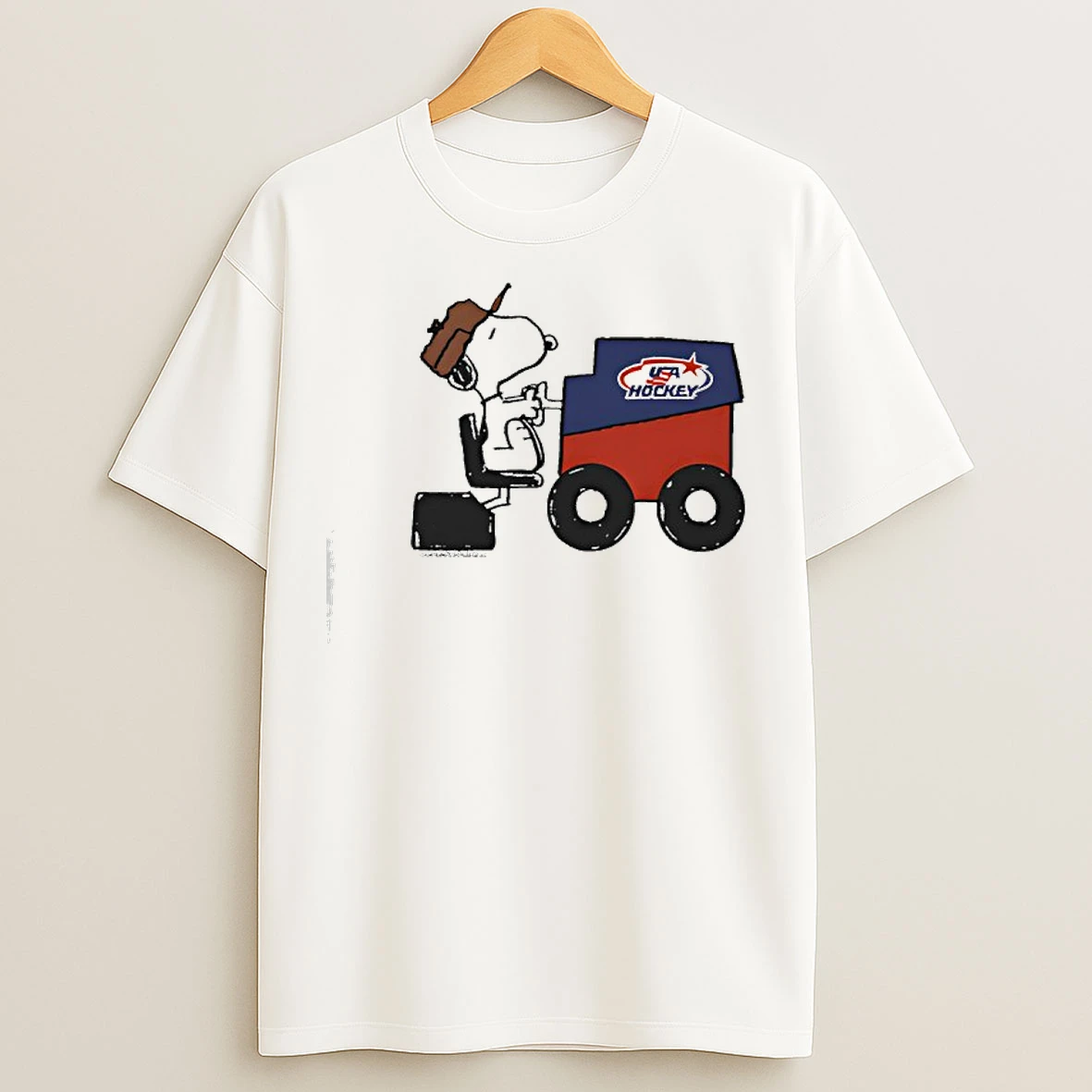 Classic Peanuts X Usa Hockey Snoopy Fresh Ice T Shirts