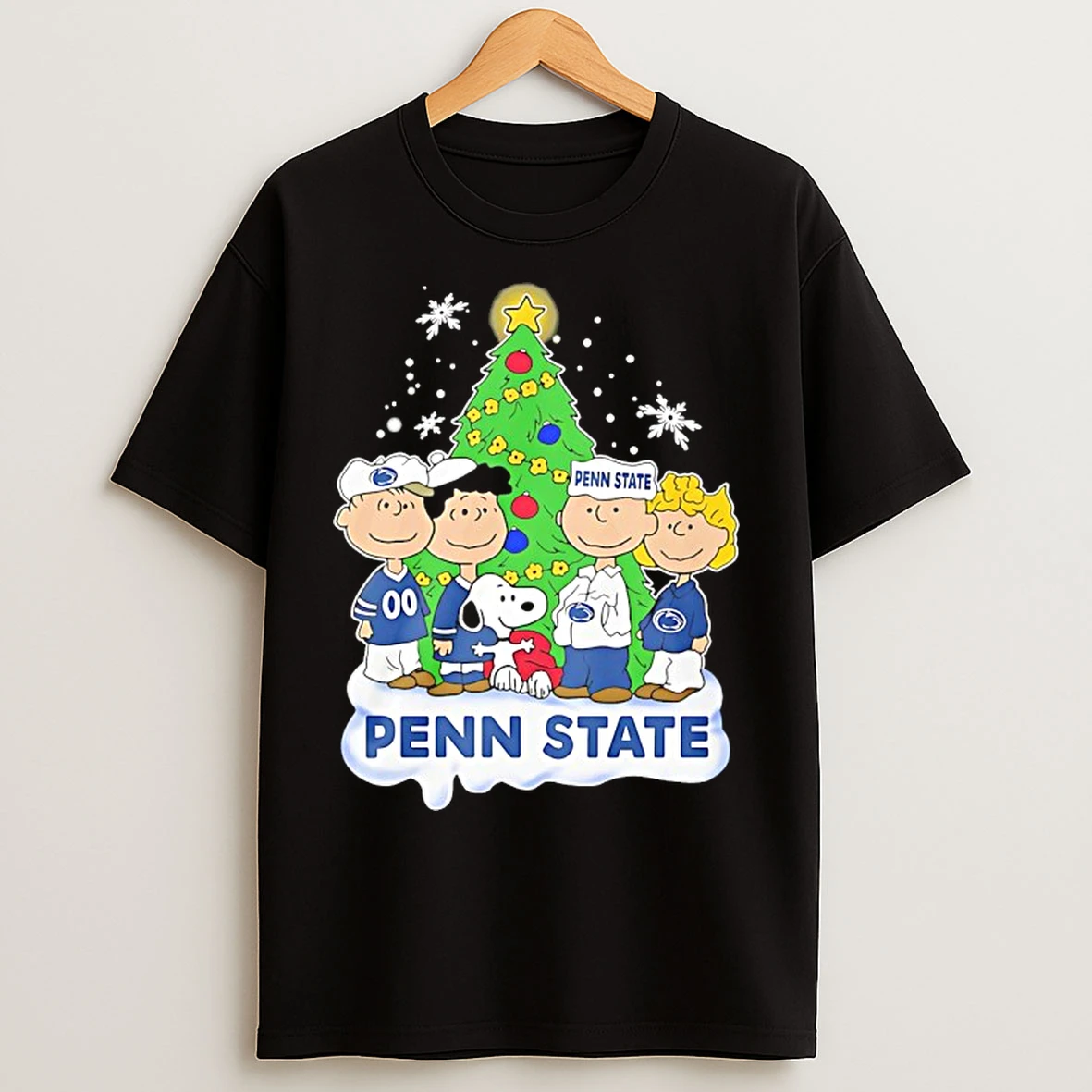 Classic Penn State Nittany Lions Snoopy And The Peanuts Christmas 2025 T Shirts