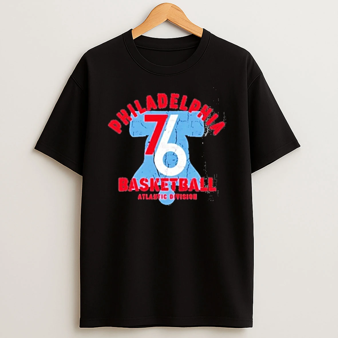 Classic Philadelphia 76ers Basketball Atlantic Division Logo T Shirts