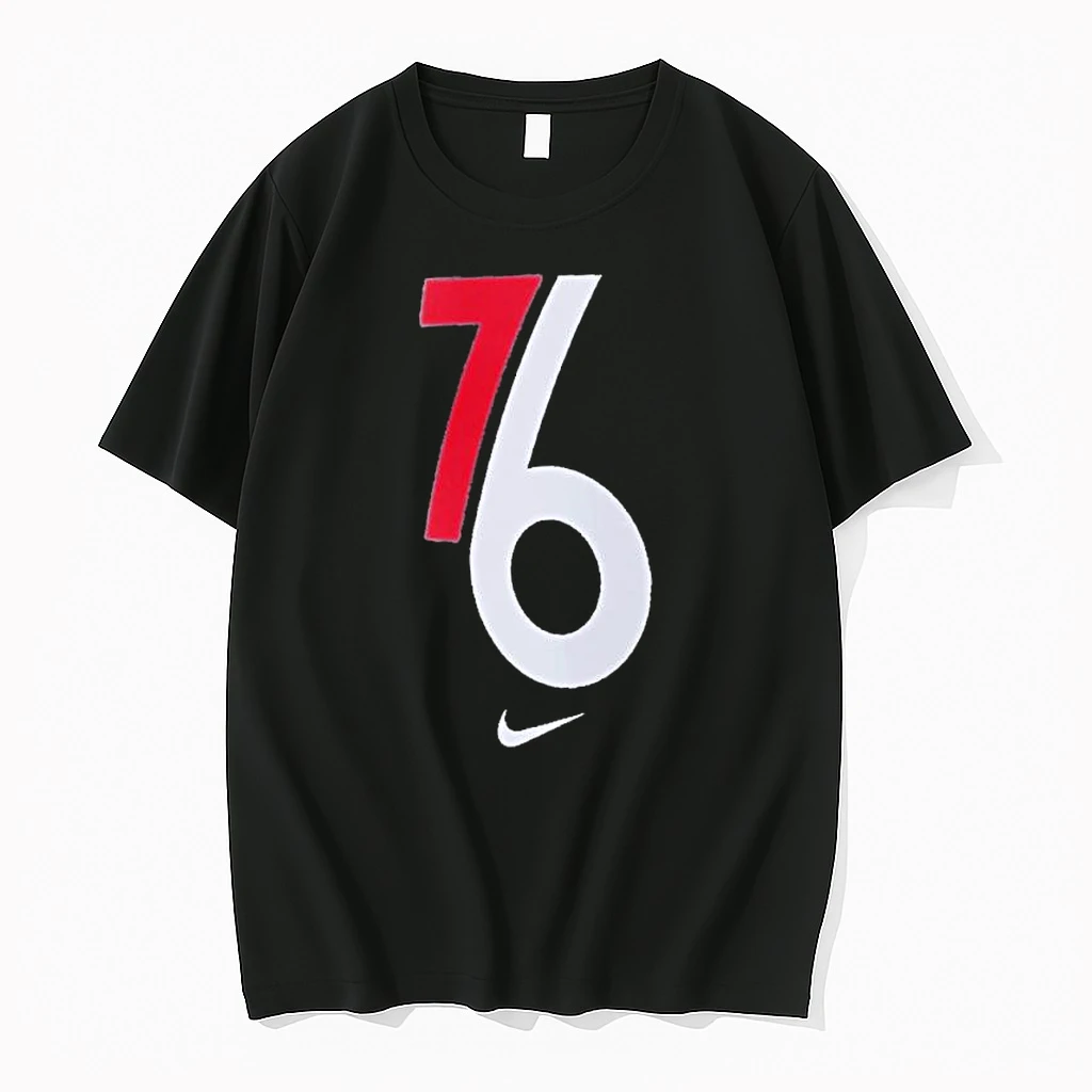 Classic Philadelphia 76ers Nike 2025 2026 Nba City Edition Logo T Shirts