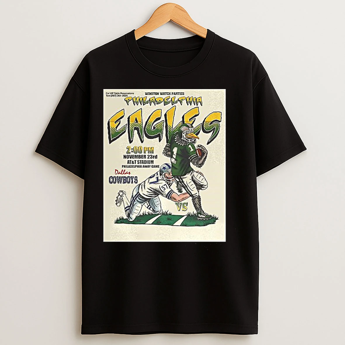 Classic Philadelphia Eagles Vs Dallas Cowboys Nfl 2025 At And T Stadium T Shirts