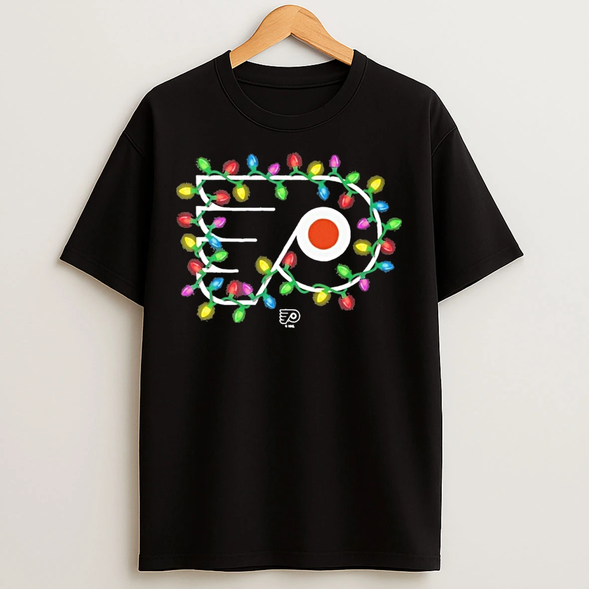 Classic Philadelphia Flyers Logo Lights Christmas T Shirts