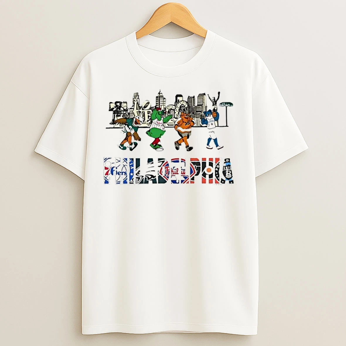 Classic Philadelphia Mascot City T Shirts