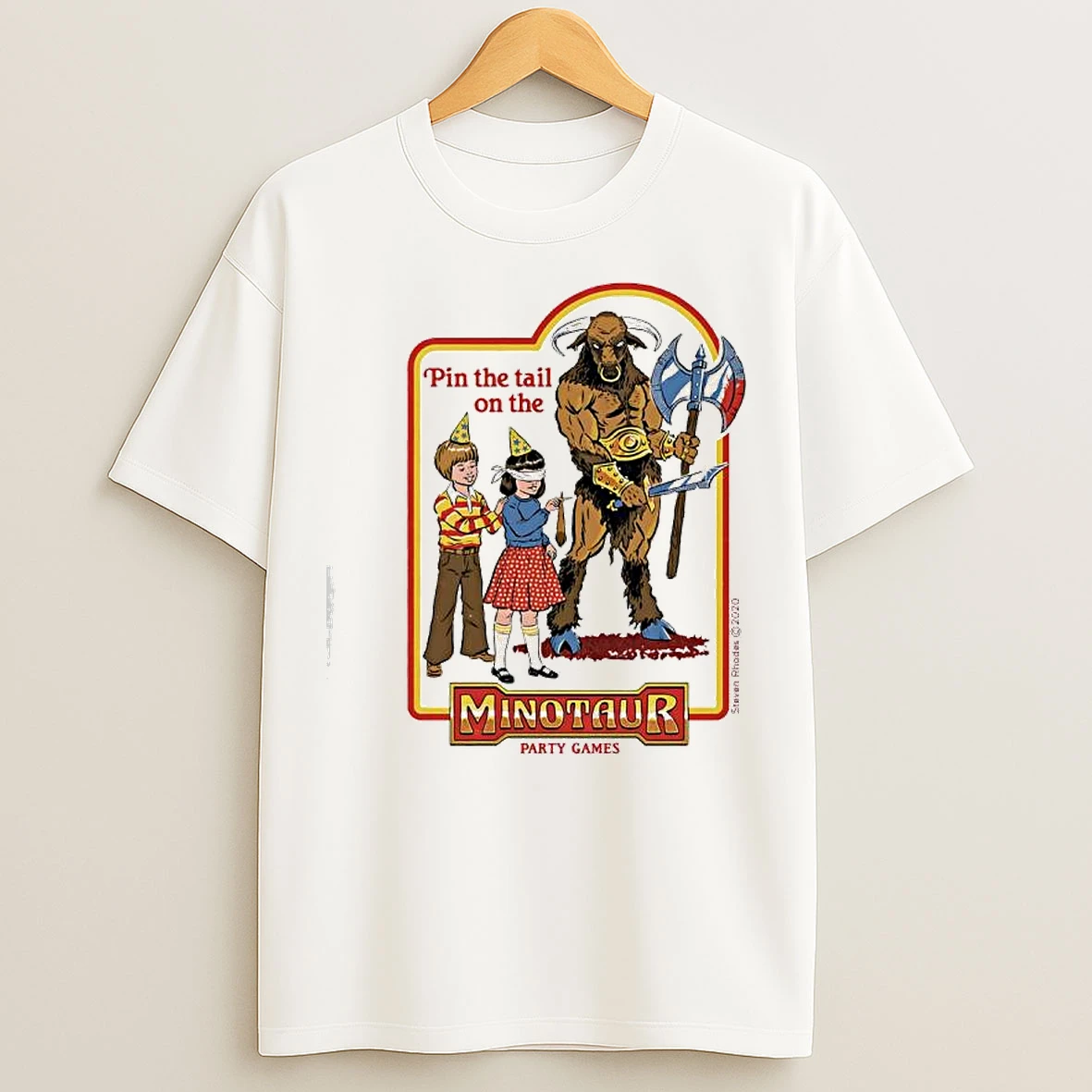 Classic Pin The Tail On The Minotaur Party Games T Shirts