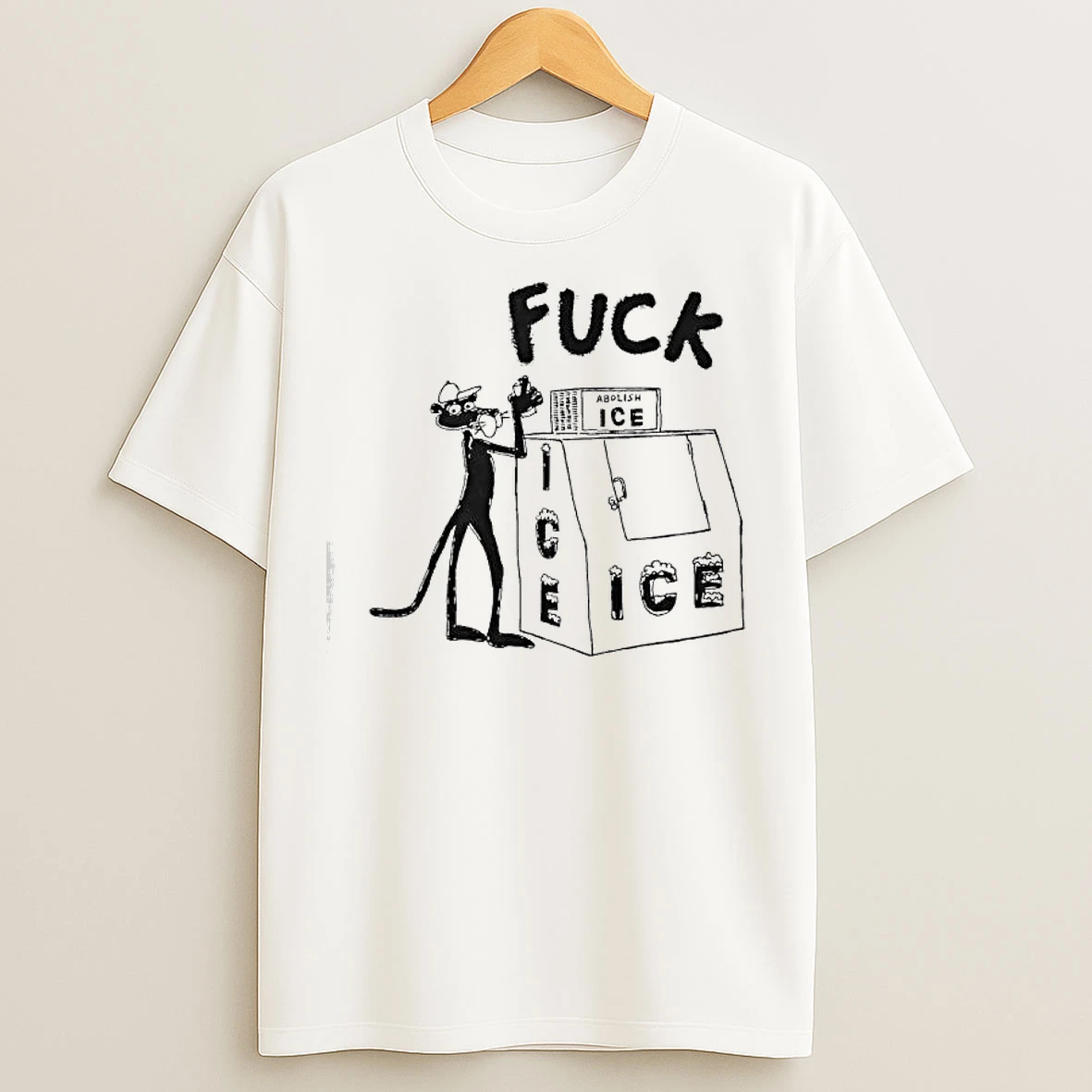 Classic Pink Panther Fuck Ice Abolish Ice T Shirts