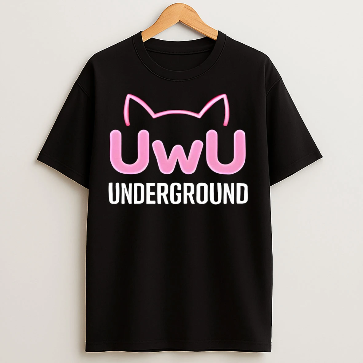 Classic Pink Cat Uwu Mew Mew Underground T Shirts