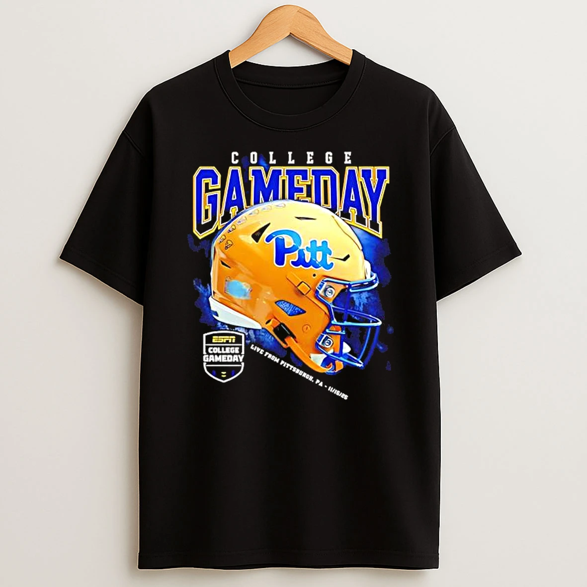 Classic Pitt Panthers Football College Gameday 2025 Helmet T Shirts