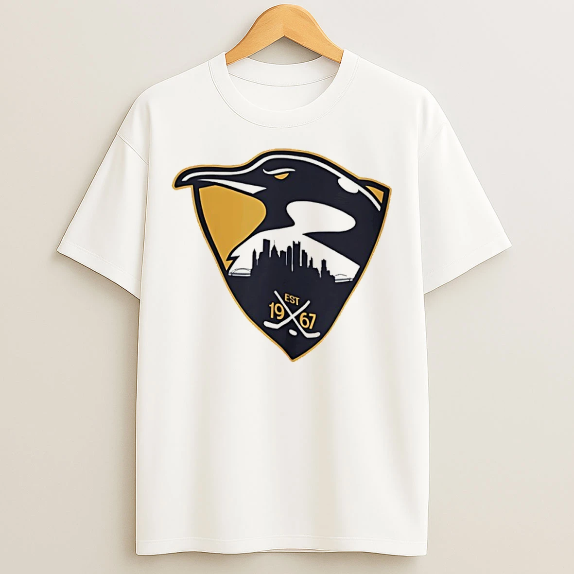 Classic Pittsburgh Penguins Est 1967 Parody Logo T Shirts