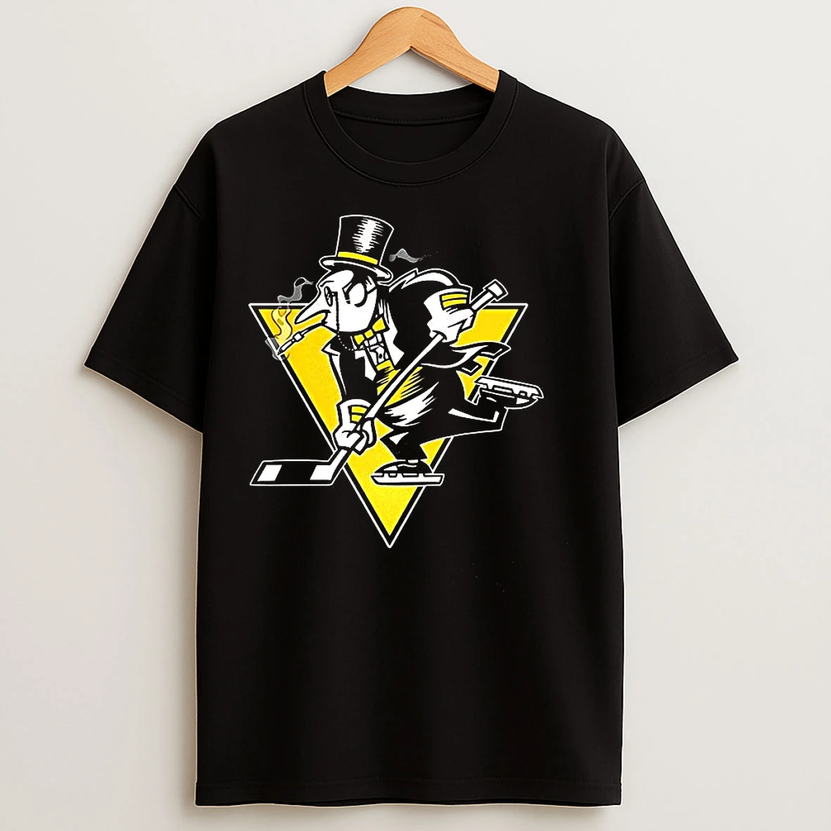 Classic Pittsburgh Penguins Hockey Go Pens Go Logo T Shirts