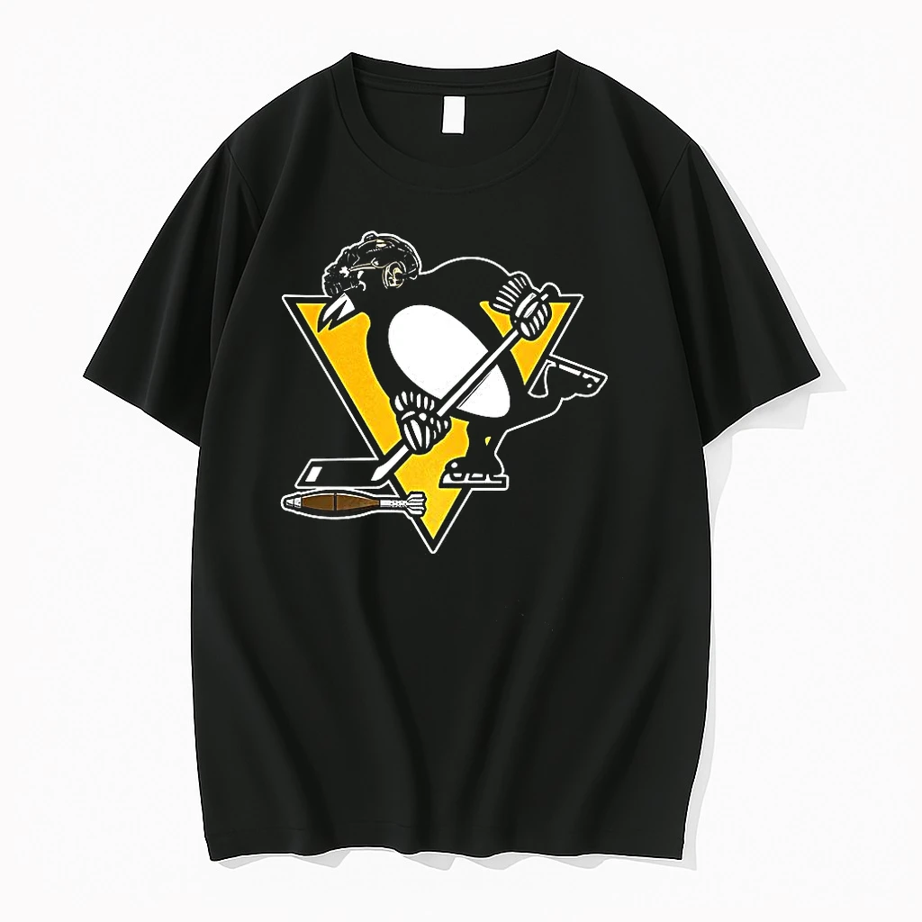 Classic Pittsburgh Penguins Hockey Pitts Soldier Mascot T Shirts