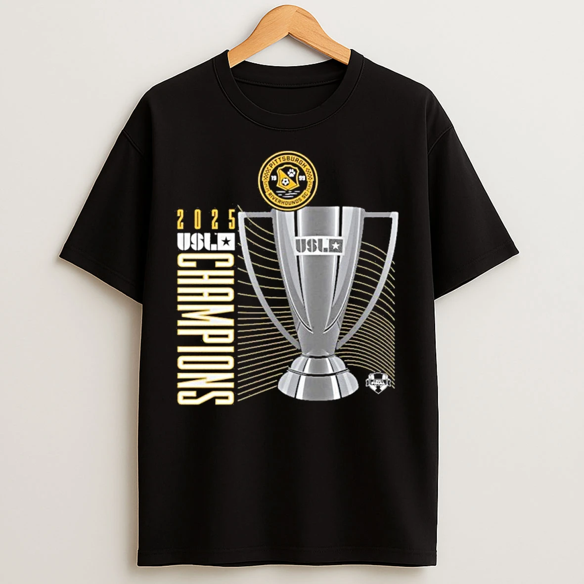 Classic Pittsburgh Riverhounds Sc 2025 Usl Championship Final Champions T Shirts