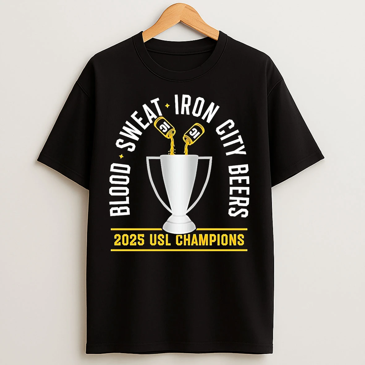 Classic Pittsburgh Riverhounds Blood Sweat Champs 2025 Usl Champions T Shirts
