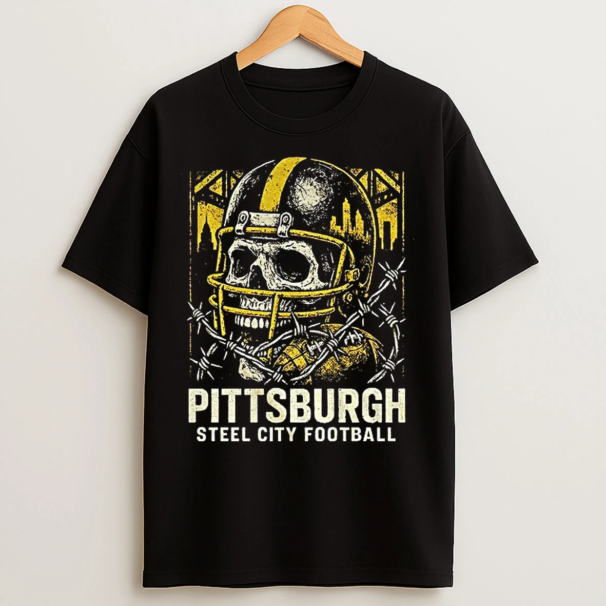 Classic Pittsburgh Steel City Football T Shirts