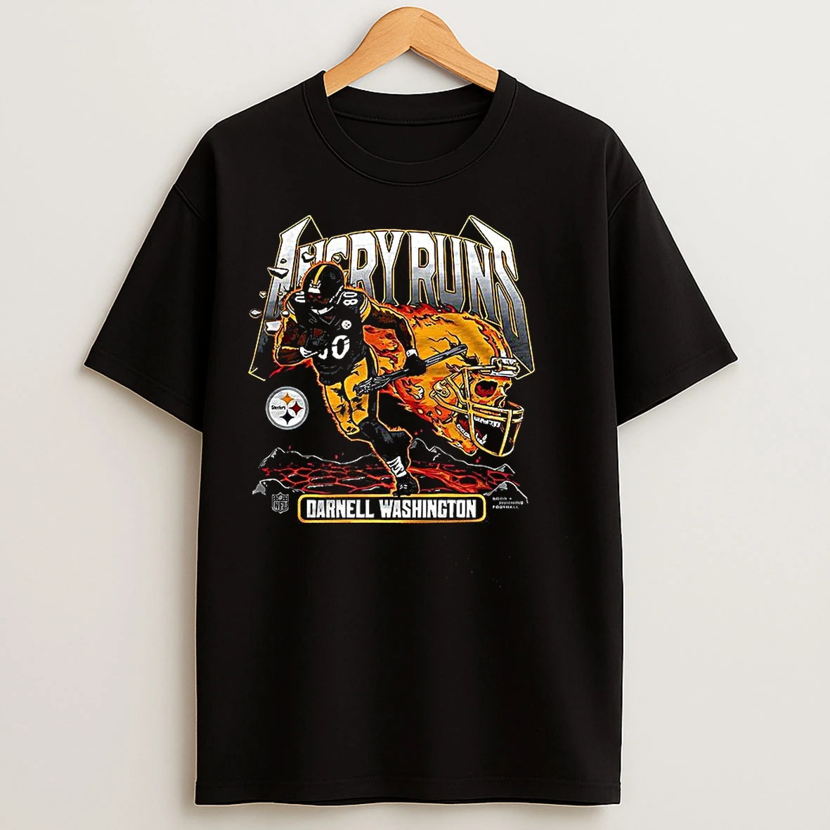 Classic Pittsburgh Steelers Darnell Washington Angry Runs 2025 T Shirts