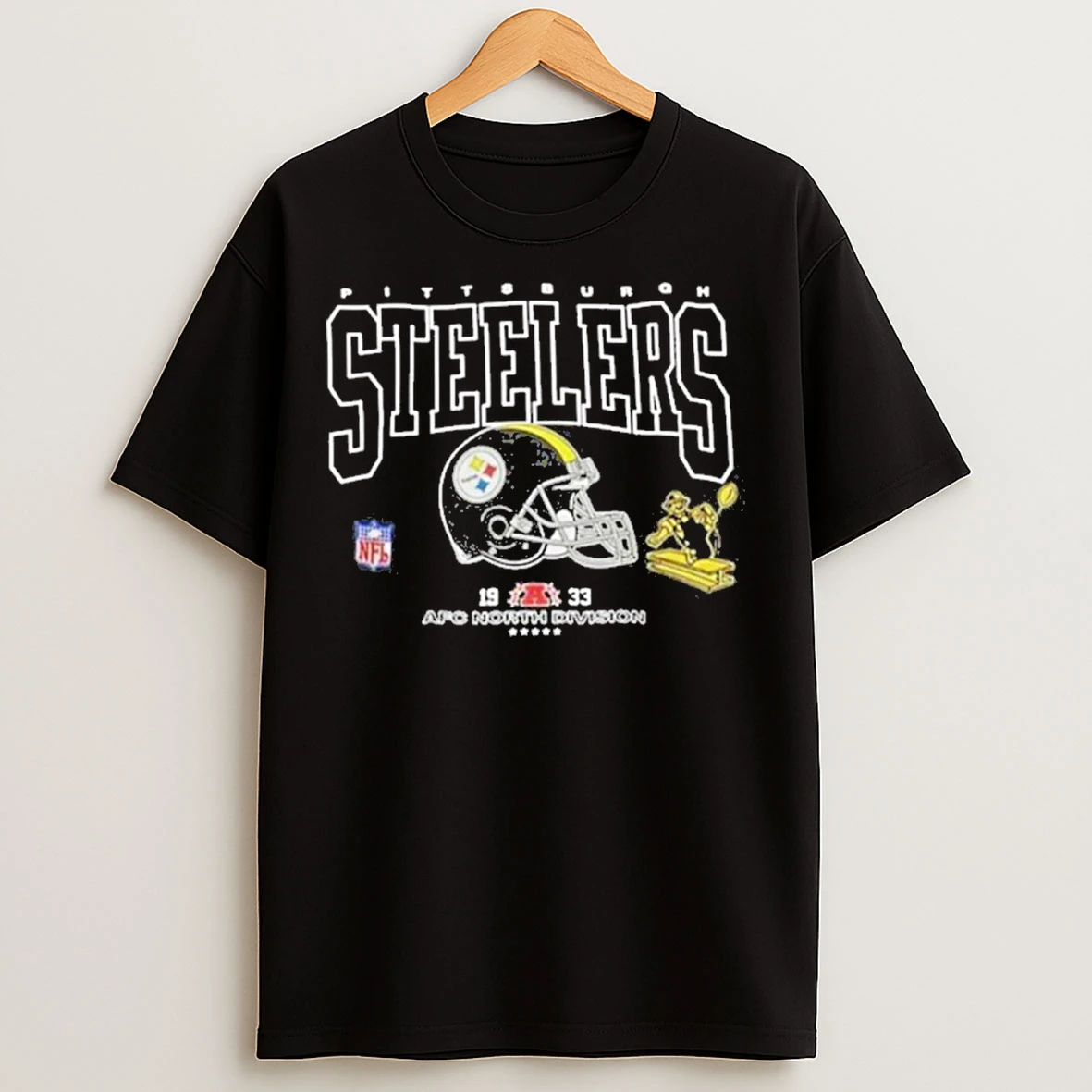 Classic Pittsburgh Steelers Football Afc North Division Est 1933 Logo T Shirts