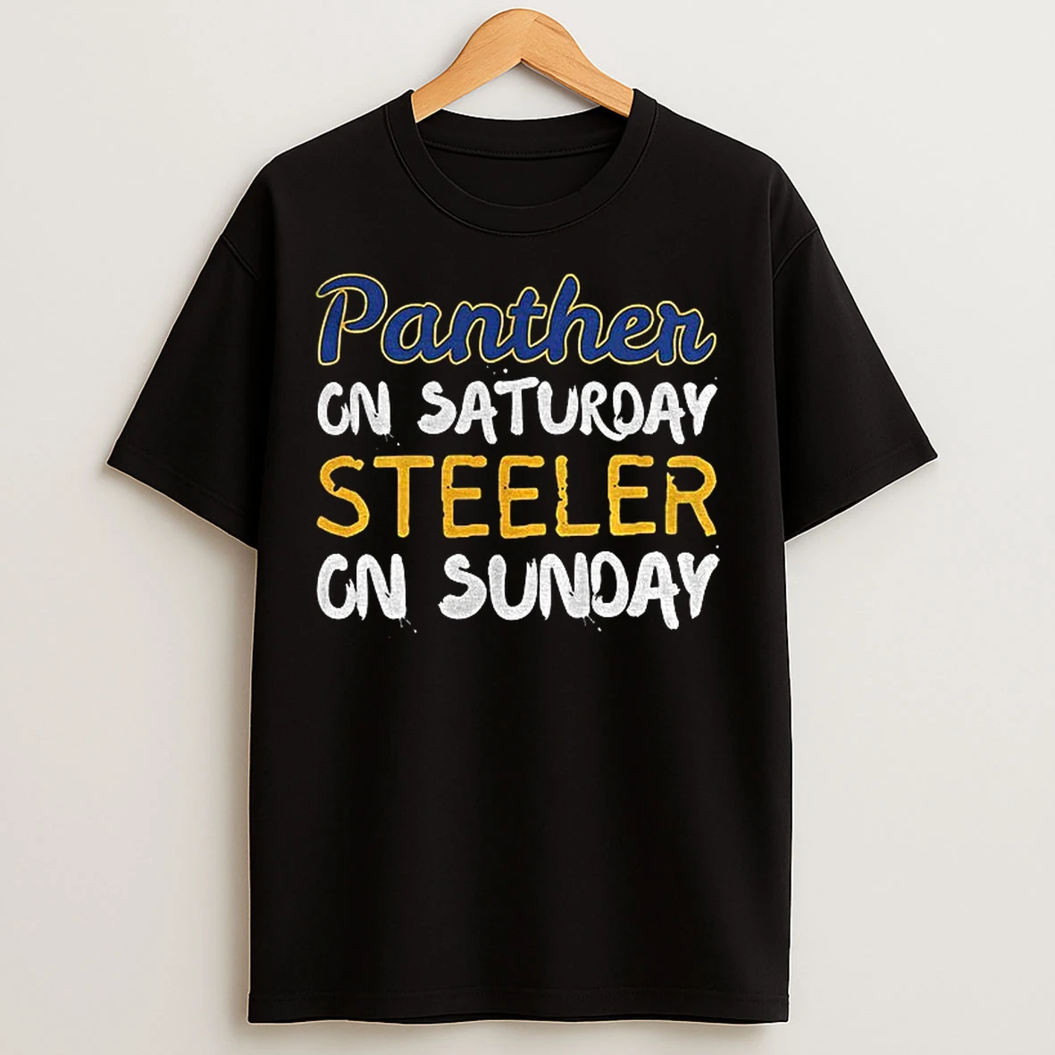 Classic Pittsburgh Steelers Pitt Panthers Panthers On Saturday Steelers On Sunday T Shirts