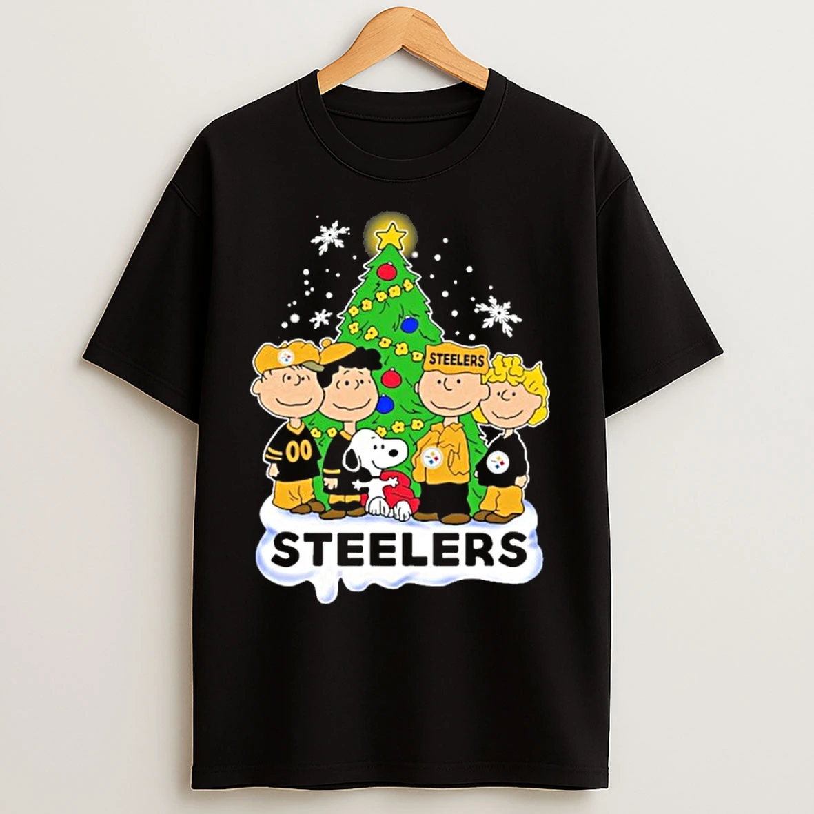 Classic Pittsburgh Steelers X The Peanuts Christmas 2025 T Shirts
