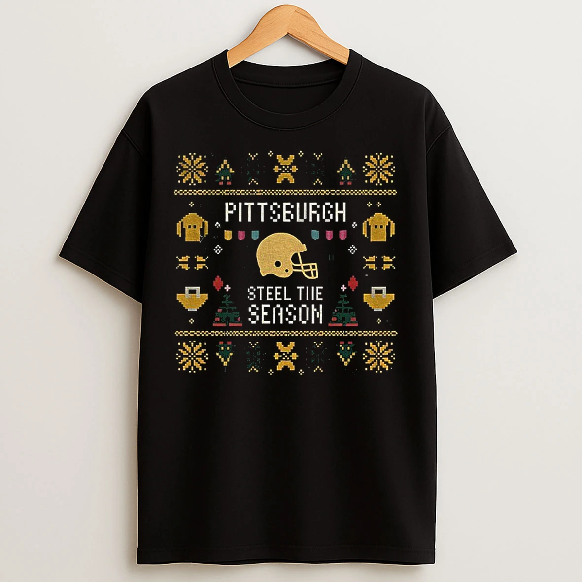 Classic Pittsburgh Steelers Football Steel The Season Merry Christmas T Shirts