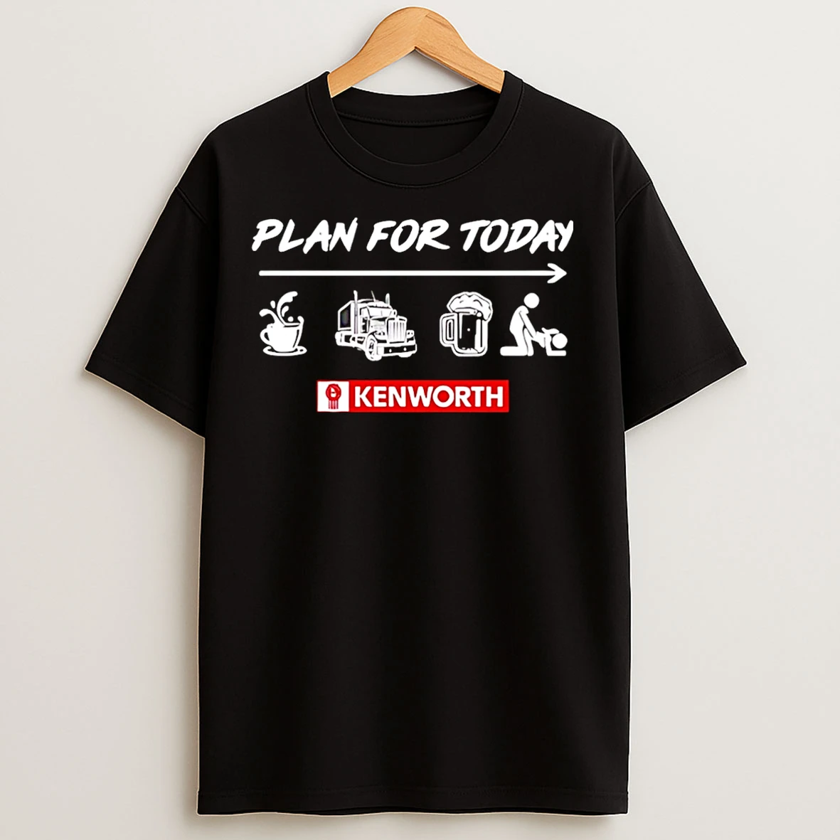 Classic Plan For Today Kenworth Logo Christmas T Shirts
