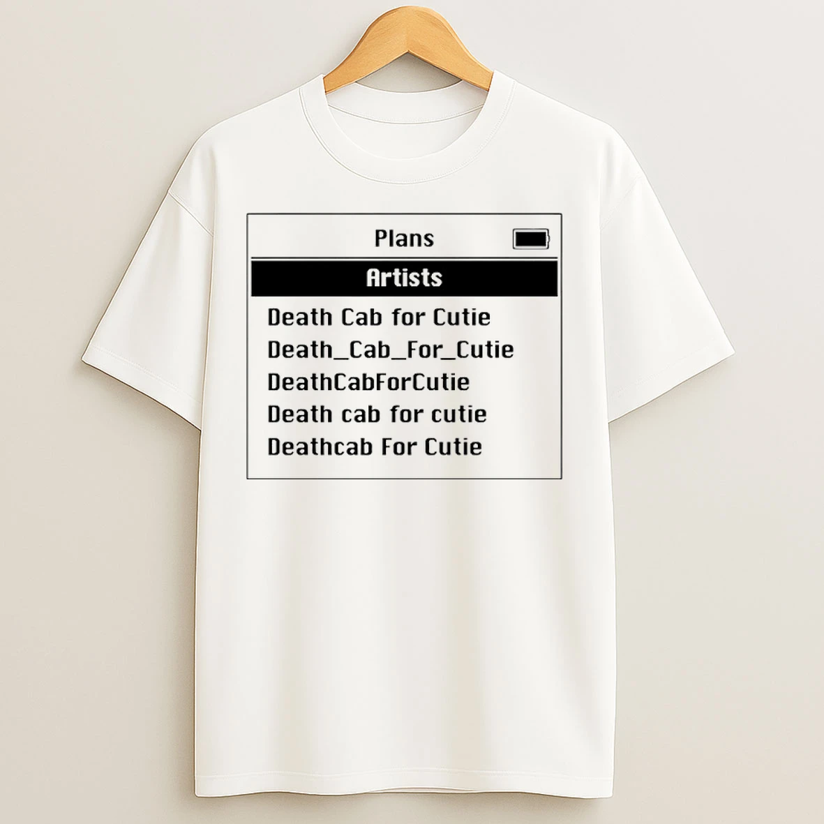 Classic Plans Artists Death Cab For Cutie T Shirts