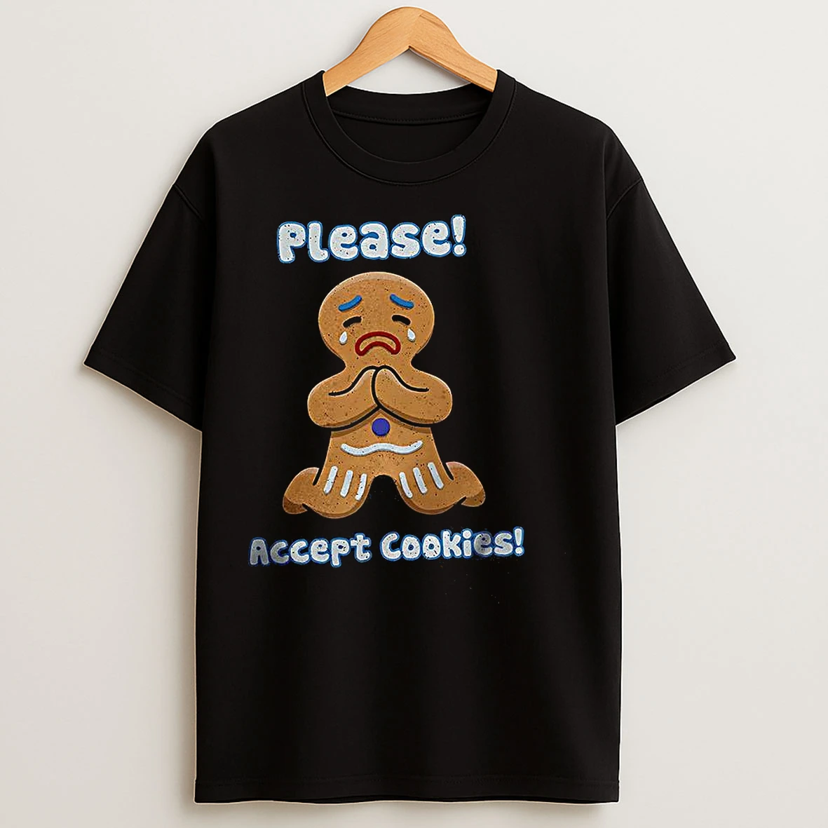 Classic Please Accept Cookies Christmas Meme T Shirts