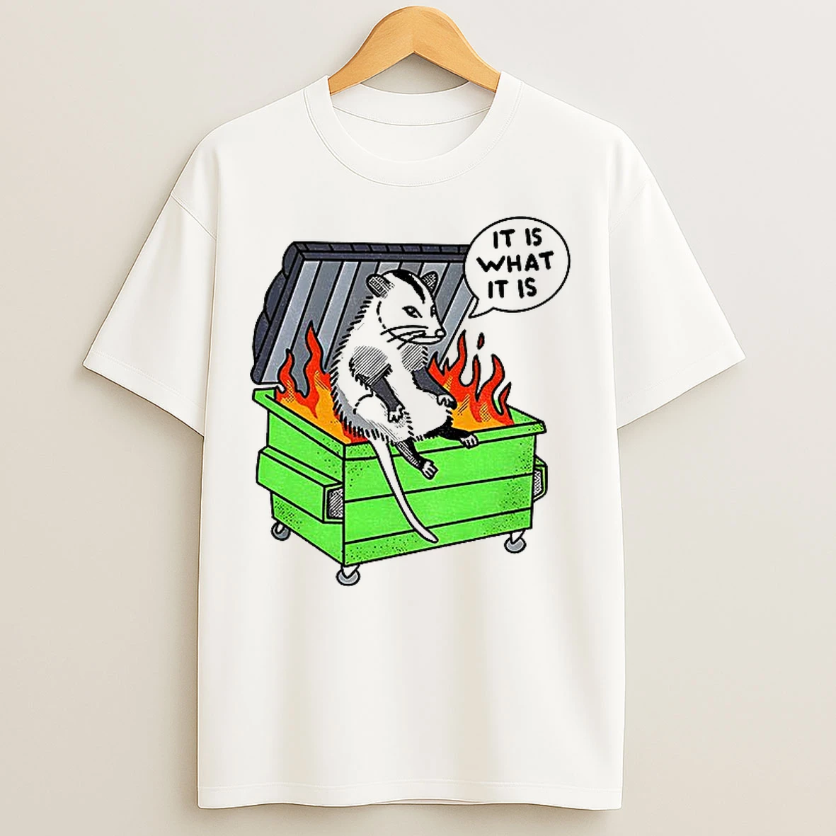 Classic Possum Thinking On The Edge Of Danger It Is What It Is T Shirts