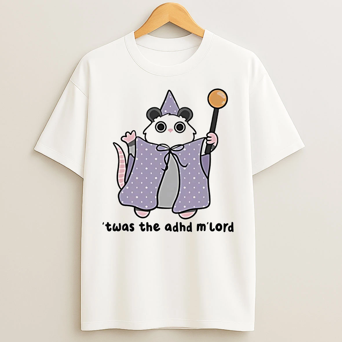 Classic Possum Wizard Twas The Adhd Mlord T Shirts
