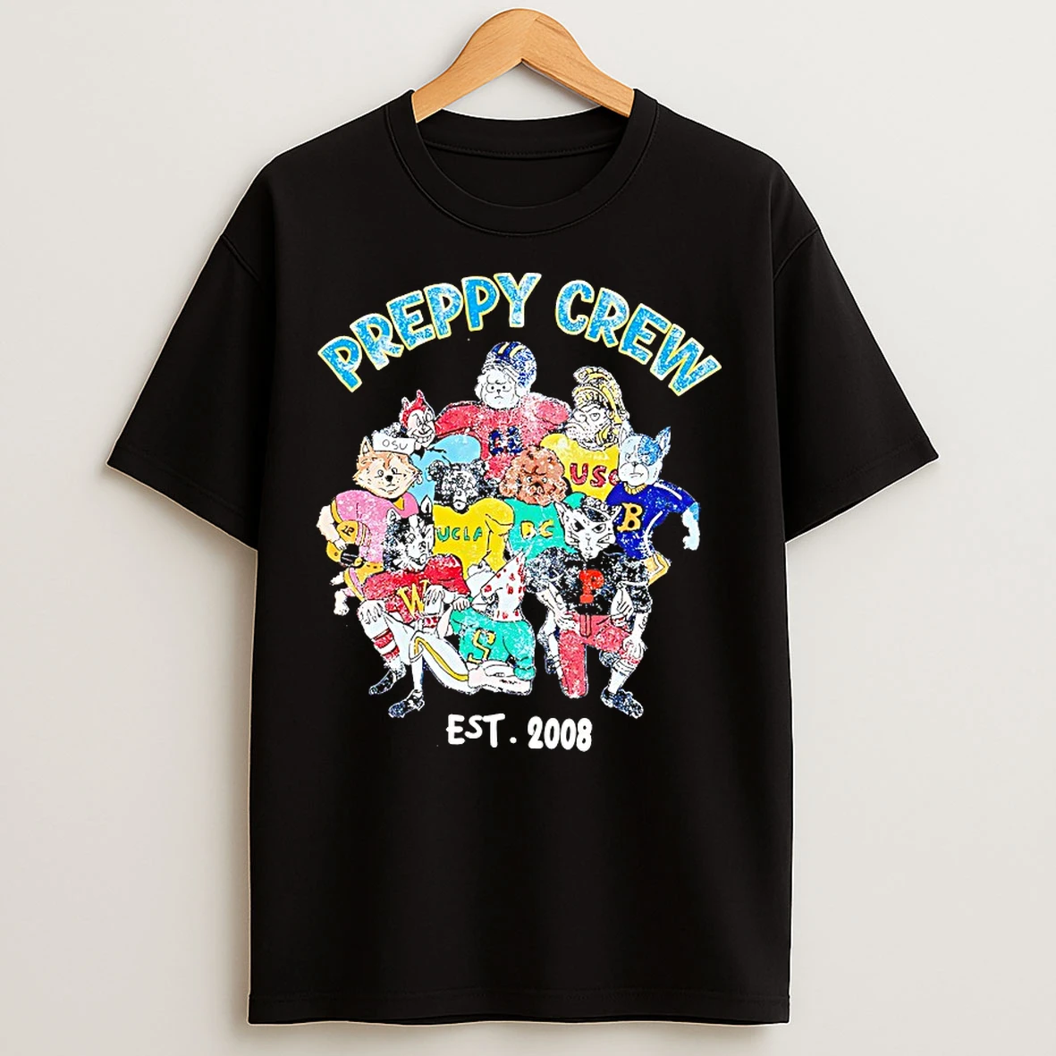 Classic Preppy Crew Est 2008 Vintage T Shirts