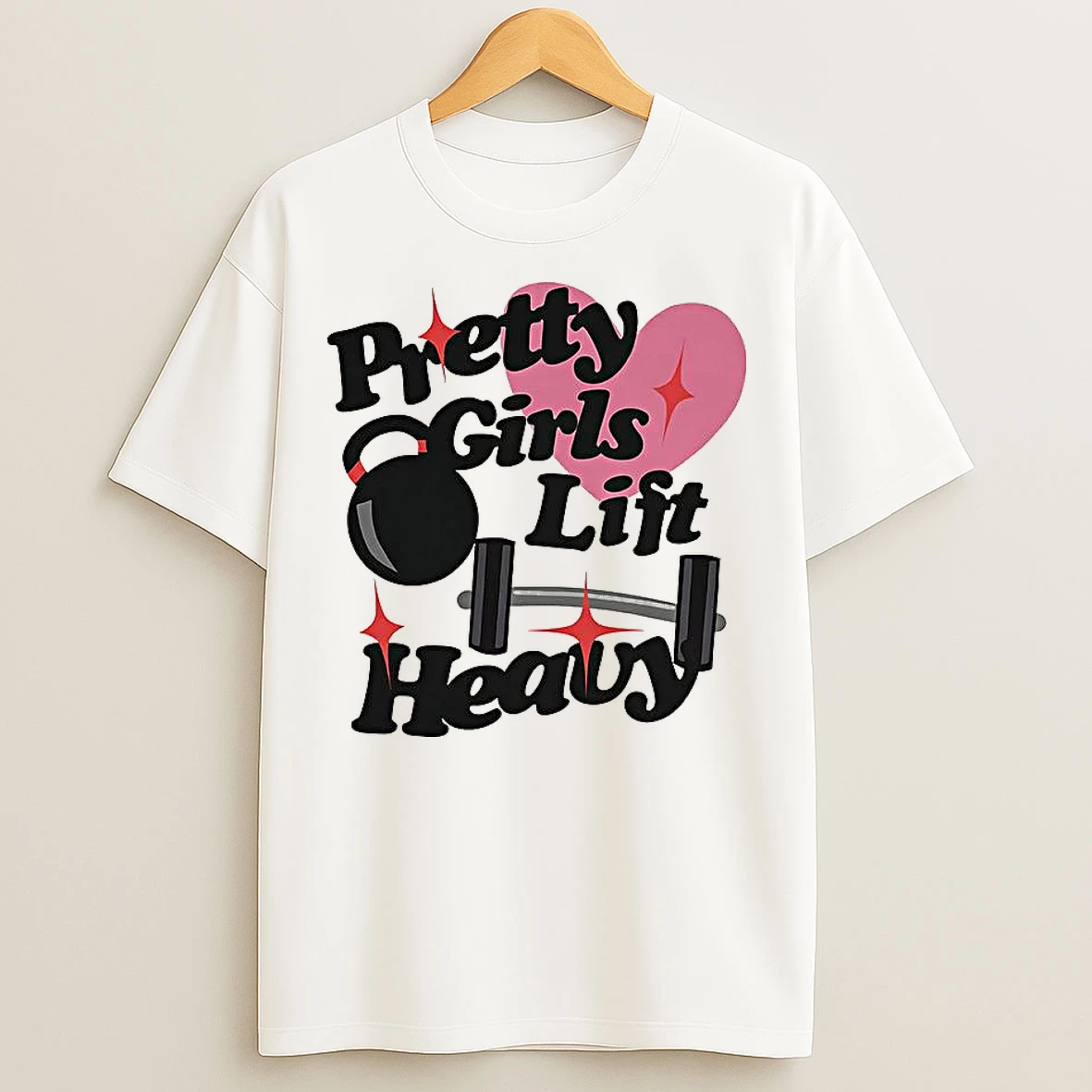 Classic Pretty Girls Like Heavy Gym Dumbbells T Shirts