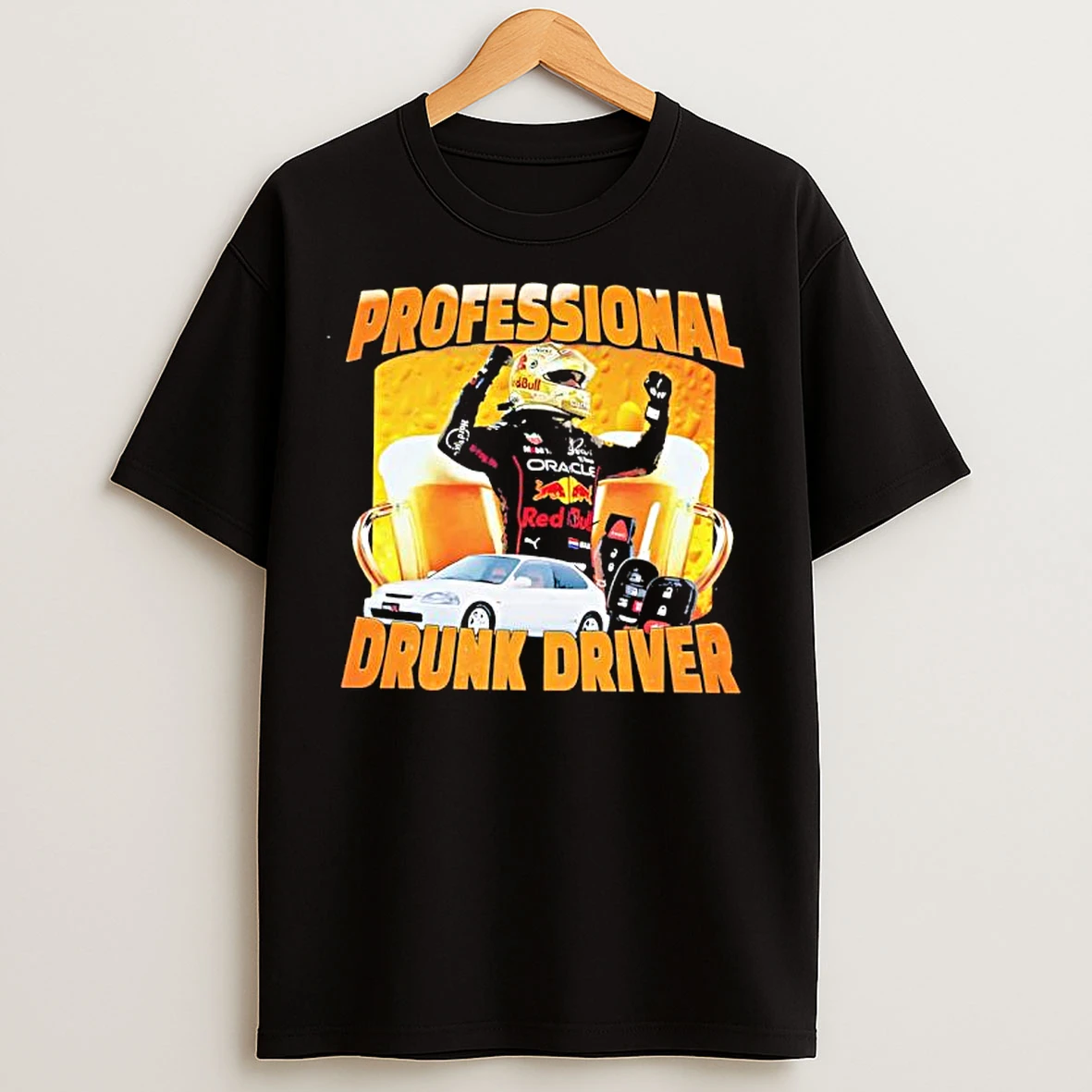 Classic Professional Drunk Driver Red Bull Racing T Shirts
