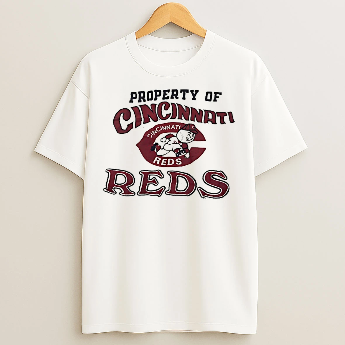 Classic Property Of Cincinnati Reds Vintage T Shirts
