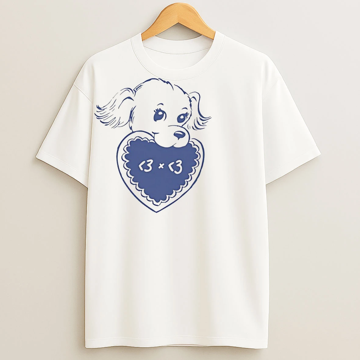 Classic Puppy Heart 3 X 3 T Shirts