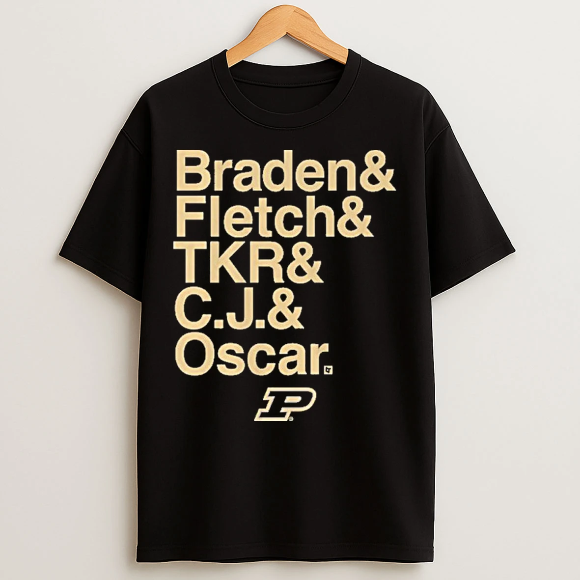 Classic Purdue Basketball Ampersand Stars 2025 26 T Shirts