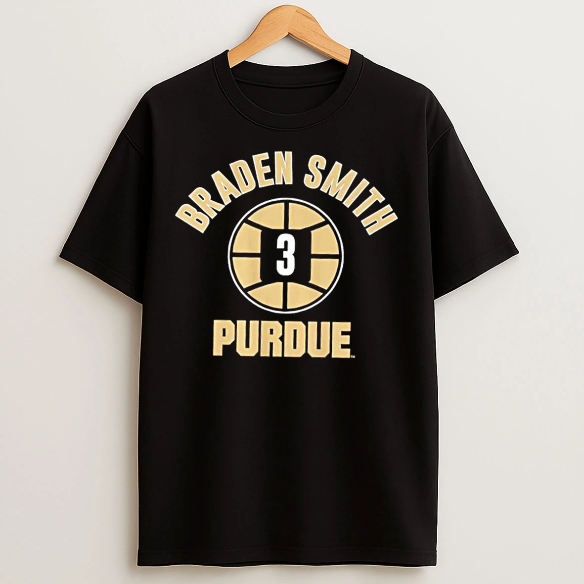 Classic Purdue Boilermakers Basketball Braden Smith Name Number Ball 3 T Shirts