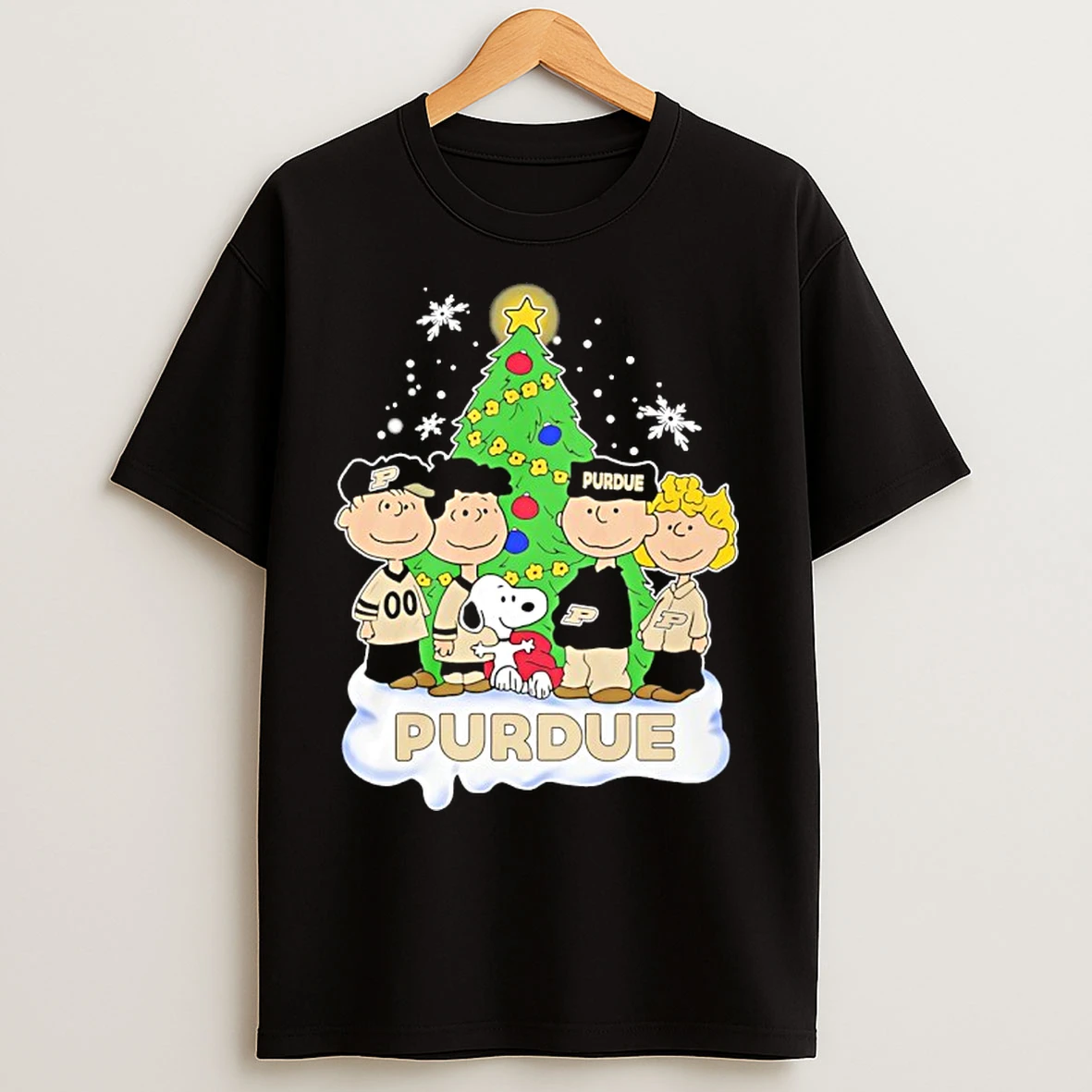 Classic Purdue Boilermakers Snoopy And The Peanuts Christmas 2025 T Shirts