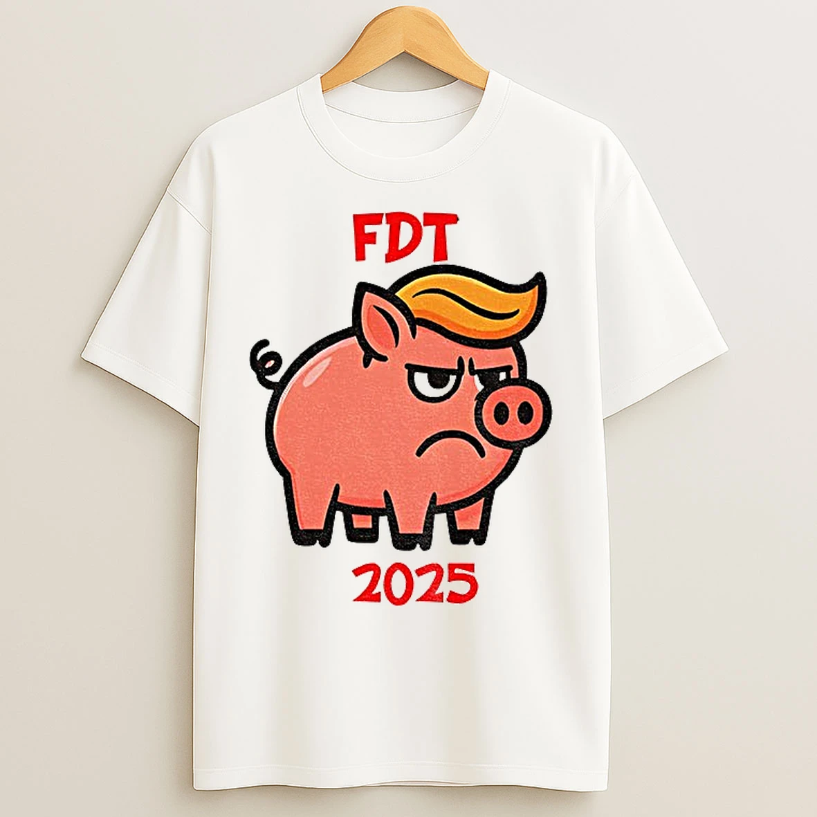Classic Quiet Piggy Anti Trump Fdt 2025 T Shirts