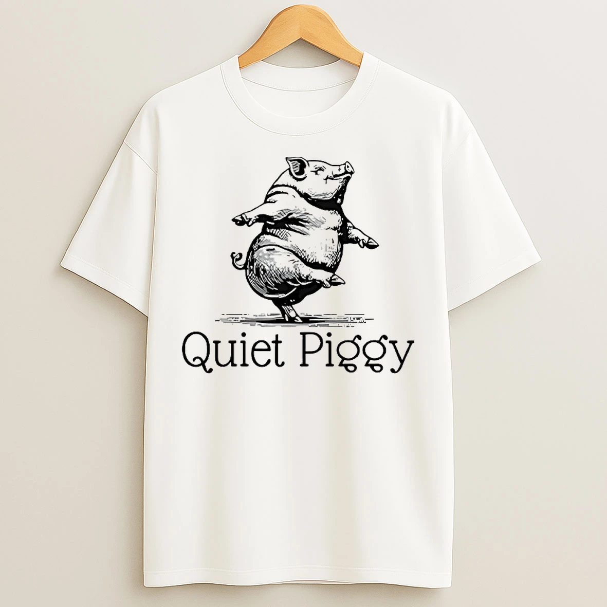Classic Quiet Piggy Donald Trump T Shirts