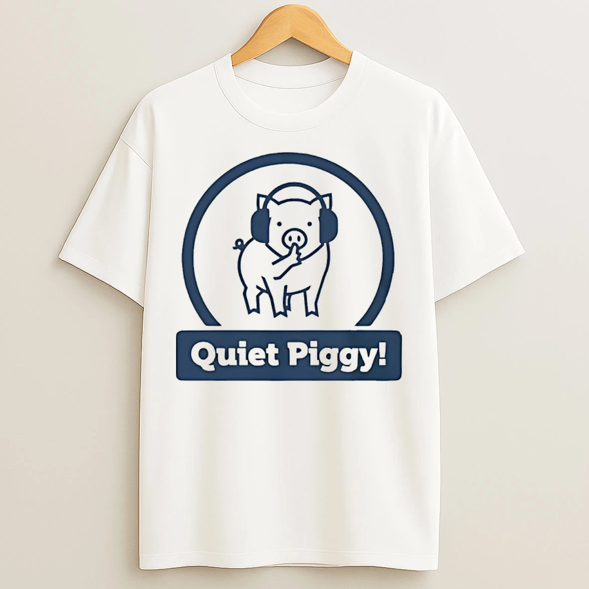 Classic Quiet Piggy Humorous Potus Trump T Shirts